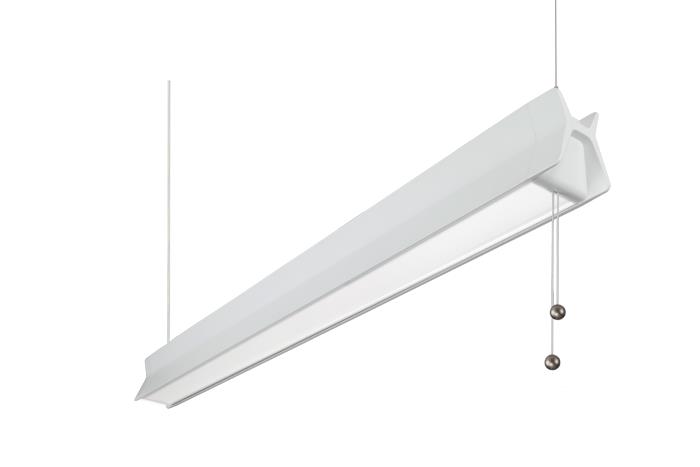 Pendellampe med indirekte og direkte lys. Lampen egner seg for svaksynte